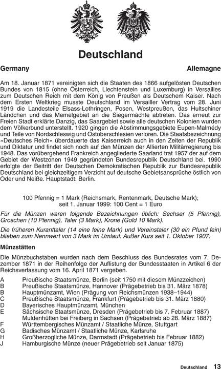 Produktbild Kleiner deutscher Münzkatalog (Deutsch, Günter Schön, 2025)