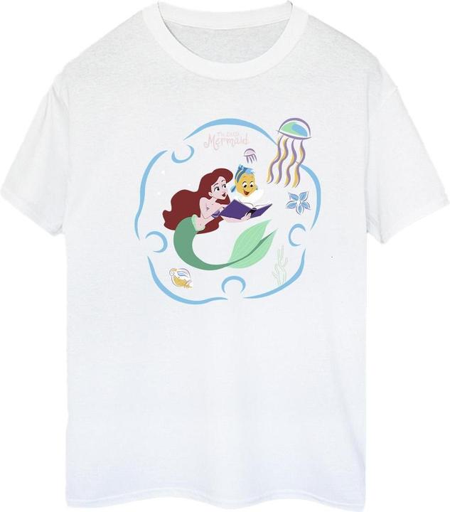 Immagine prodotto Disney The Little Mermaid Reading A Book Maglietta Ampia Donna (XL)