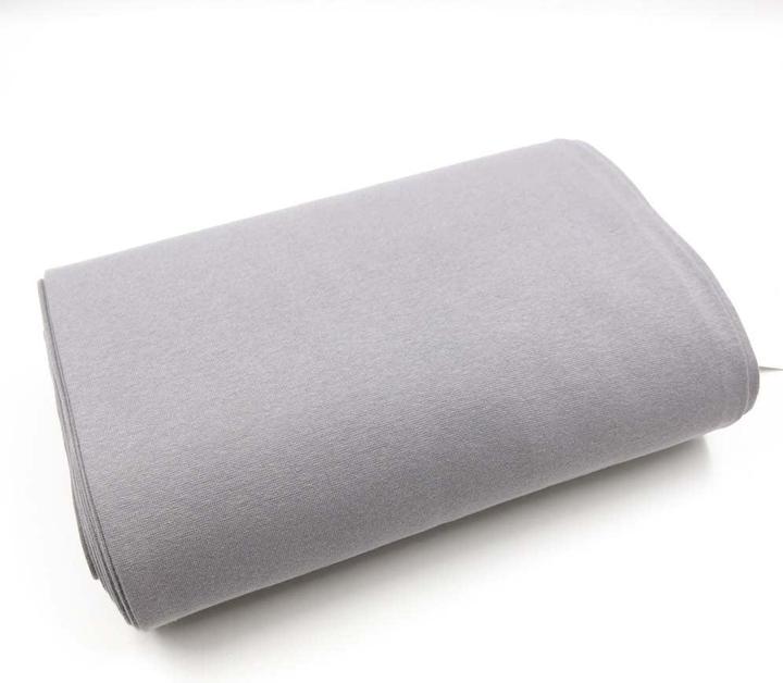 Image du produit Stoffrestposten Poignets à fines côtes - Gris - quantité minimale de vente : 1 mètre