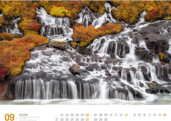 Immagine prodotto Island - Unterwegs zwischen Gletschern und Geysiren Kalender 2026 (54 x 42 cm, Copertina rigida, Tedesco)