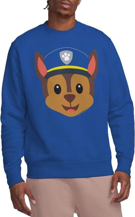 Actual product image Paw Patrol Unisex Adult Chase Emoji Sweatshirt (S)