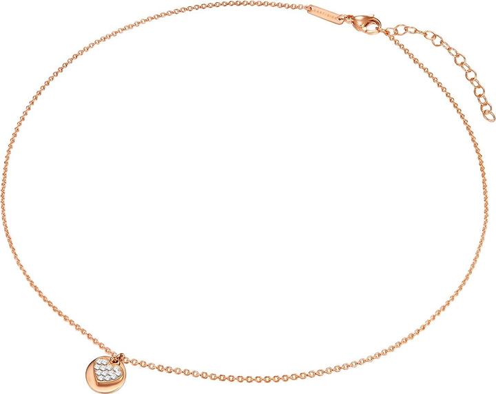 Immagine prodotto Eastside Cuore da donna in acciaio inossidabile Preciosa oro rosa 40,0 cm di catena base + 5,0 cm di (Acciaio inossidabile, 40 - 45 cm)