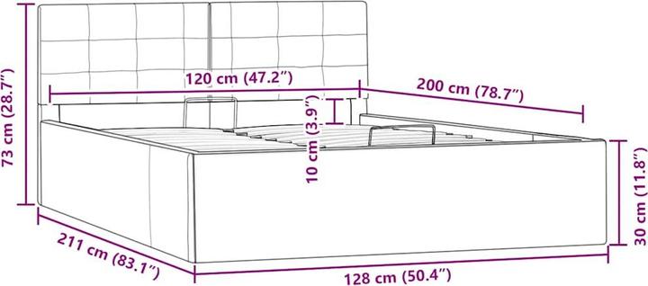 Actual product image VidaXL Bine (120 x 200 cm)