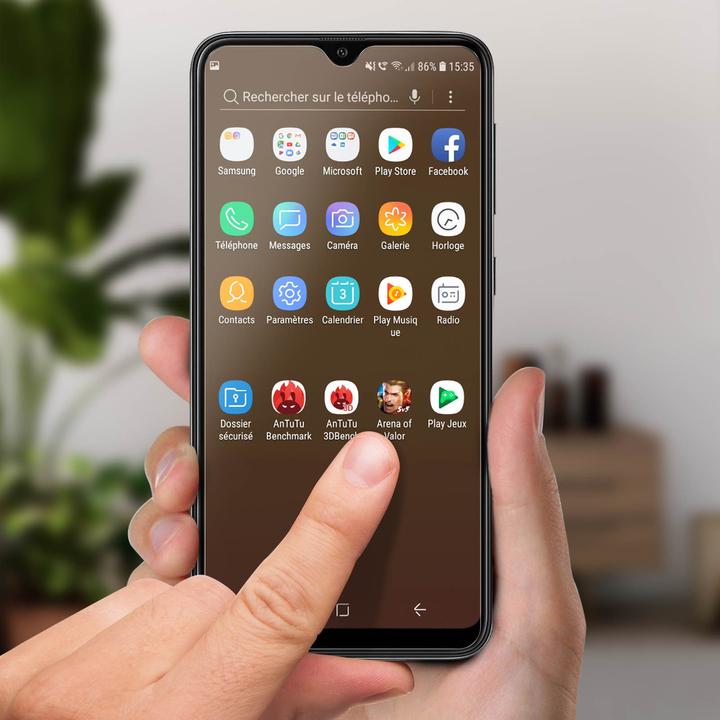Produktbild Avizar Kristallklare Folie, Glas-Displayschutz (1 Stück, Samsung Galaxy A10)