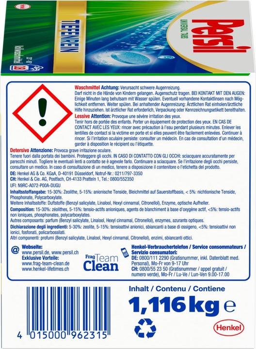 Produktbild Persil Universal (18 Waschgänge, Tabs)