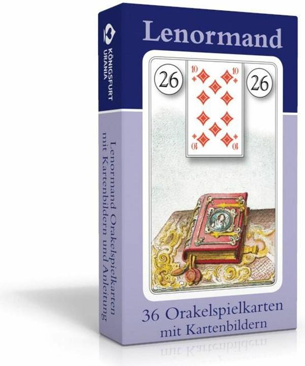 Immagine prodotto Lenormand Orakelkarten, Wahrsagekarten (Tedesco, Casa editrice Königsfurt-Urania, 2007)