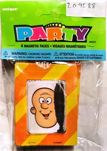 Produktbild Unique Party Magnetische Gesichter PartyGunst 4erPack