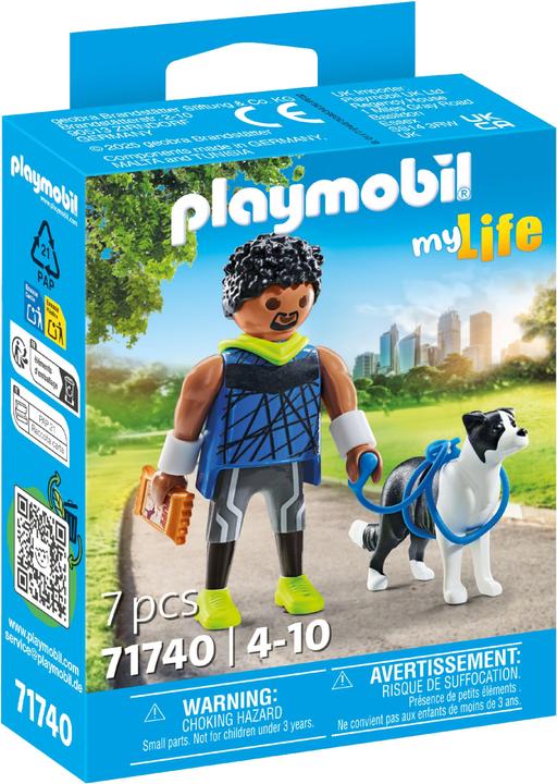 Produktbild Playmobil 71740 Jogger mit Border Collie (71740, Playmobil My Life)