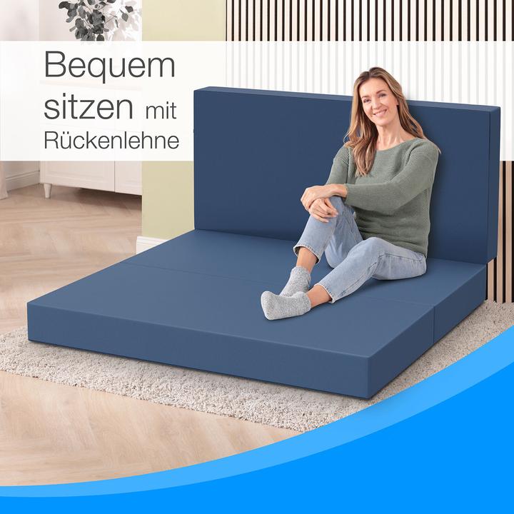 Image du produit Bestschlaf Klappmatratze, 3-teilige Faltmatratze, Reisebett, Gästematratze (120 x 195 cm, Noyau de mousse)