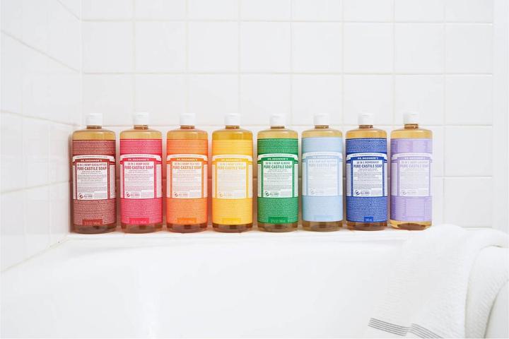 Actual product image Dr. Bronner's 18-IN-1 Peppermint (Liquid soap, 945 ml)