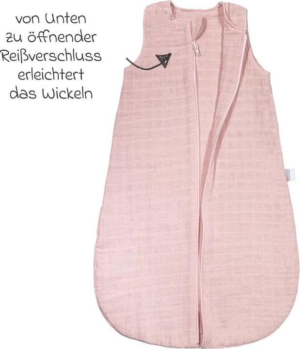 Actual product image Makian Muslin sleeping bag - Powder - Sleeping bags (100 cm)