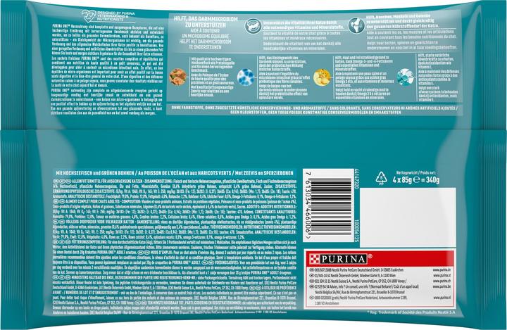 Produktbild Purina ONE Fisch (Adult, 4 Stk., 85 g)