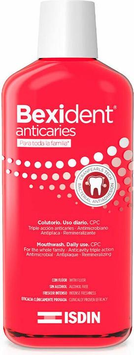 Produktbild Isdin Bexident Anticaries Mouthwash 500ml (500 ml, Mundspülung)