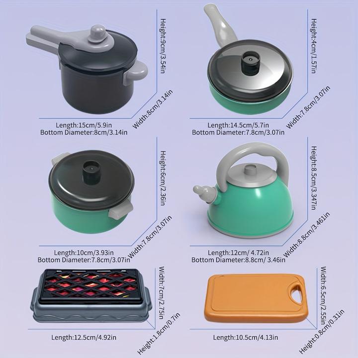 Image du produit Activity Board Jouets pour enfants pour la cuisine, les jeux de rôle, les ustensiles de cuisine pour garçons et