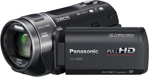 Actual product image Panasonic HC-X800, FullHD, DualFlash, 12xZoom (2.07 Mpx, 50p, 12 x)
