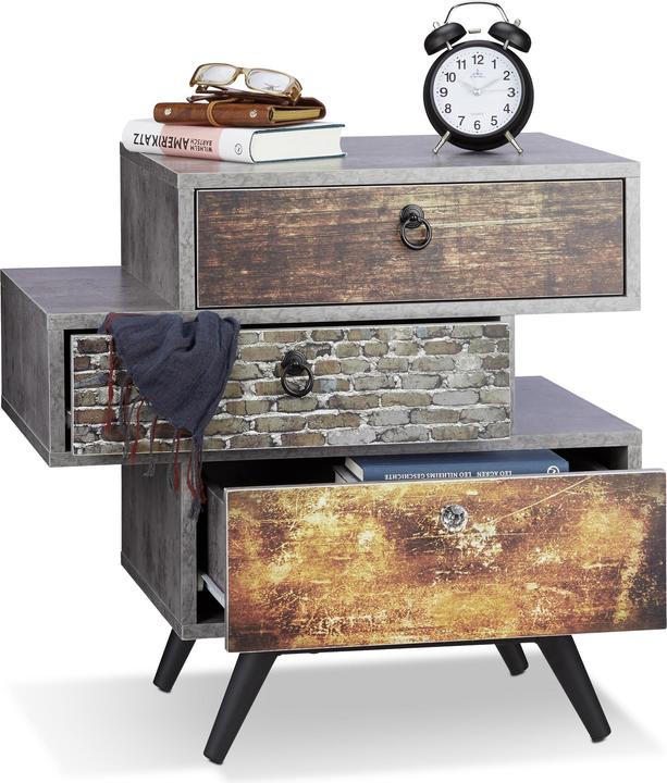 Produktbild Relaxdays Vintage Kommode (60 x 40 x 60 cm)
