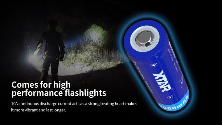 Immagine prodotto Xtar Batteria 5000mAh 3.6V 21700 con PCB (1 pz., Specifico del dispositivo, 5000 mAh)