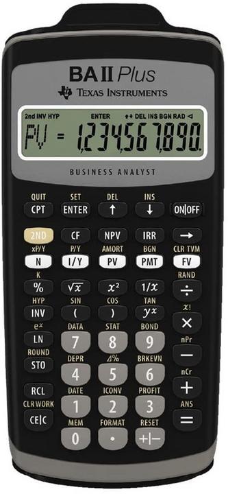 Actual product image TI BA II Plus Professional (Batteries)