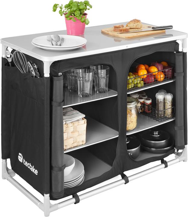 Immagine prodotto tectake Cucina da campeggio 97x47,5x78cm