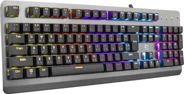 Image du produit Clavier mécanique de jeu blanc Shark Legionnaire, OUTEMU BLUE Switch, Rainbow LED backlight, US la (US, Filaire)