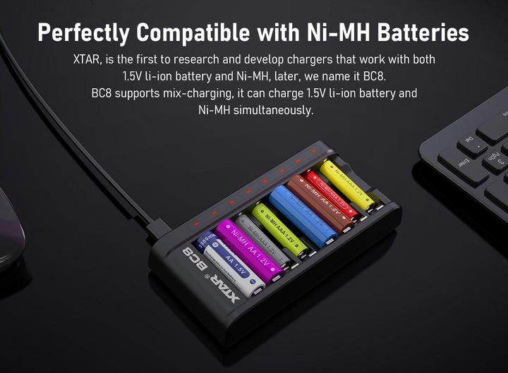 Actual product image Xtar BC8 (1 pcs., AAA, Chargers without battery)