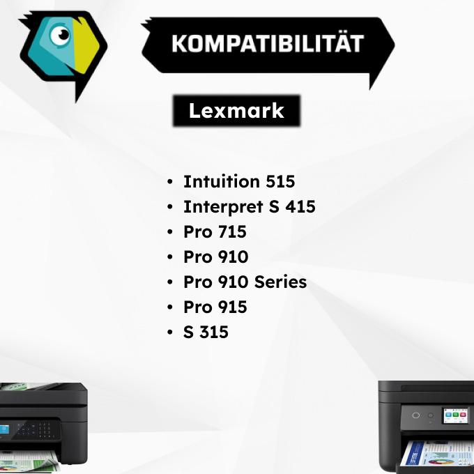 Produktbild Inkadoo Druckerpatronen kompatibel zu Lexmark 14N1614E / 150XL Tintenpatrone, schwarz Schwarz (BK)