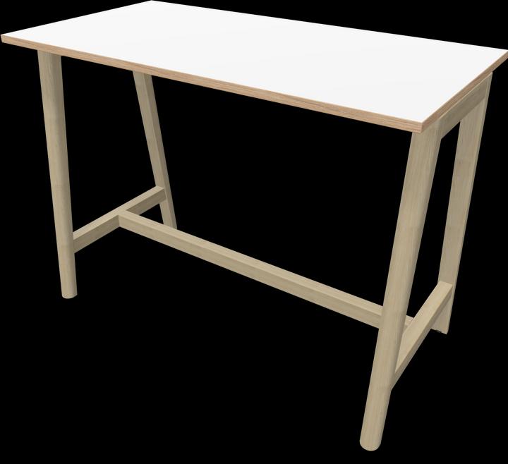 bois | frêne naturel teinté gris clair, Blanc