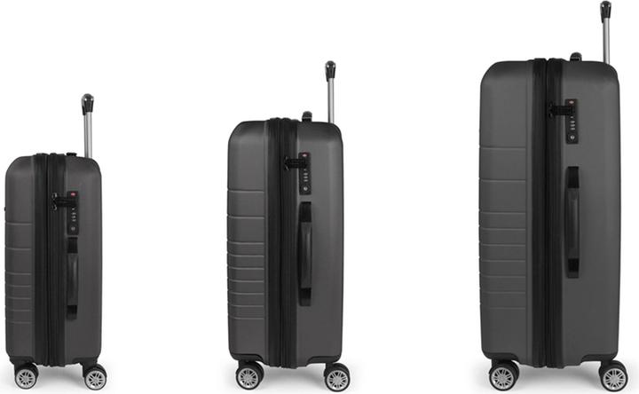 Immagine prodotto Gabol Set di valigie Escape a 4 ruote 3 pezzi con piega elastica (220 l, XL (da 115l))