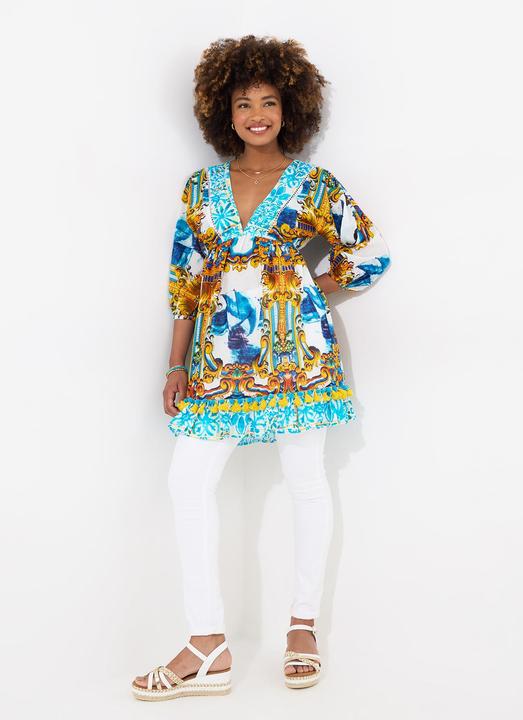 Joe Browns Ship Print Pom-Pom Trim Tunic