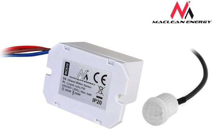 Productafbeelding Maclean MCE32 MCE32 Automatische Schakelkast w PIR bewegingsdetector Sensor Beveiliging 800W (6 m)