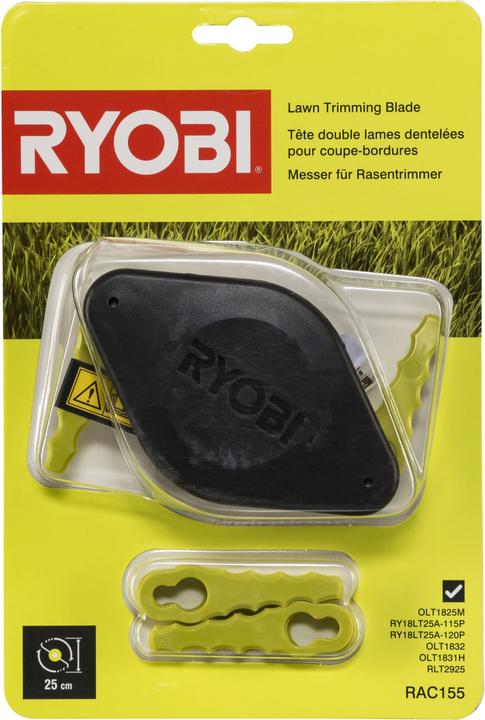 Immagine prodotto Ryobi RAC155 Coltello in plastica con disco (Pioniere delle erbacce, Lame per tosaerba + lame di ricambio per macchine da giardino)