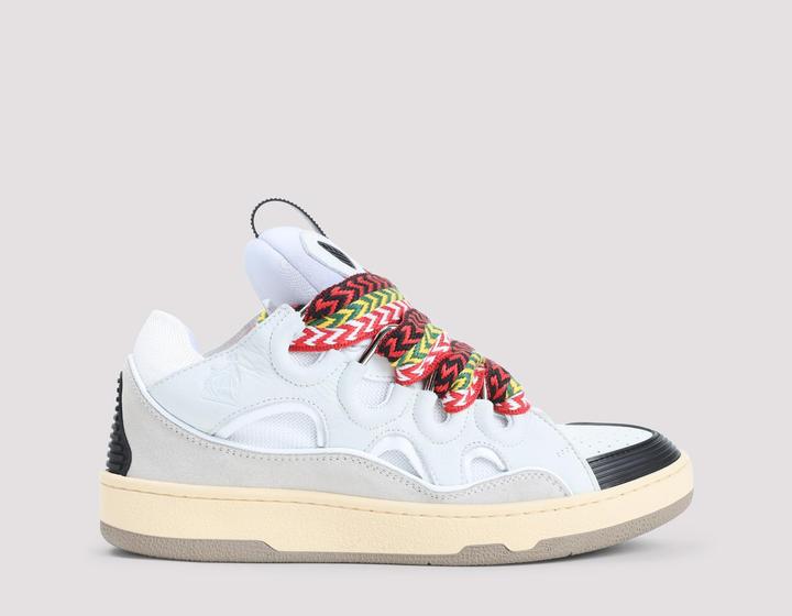 Produktbild Lanvin curb sneakers in leather and suede with multicolor laces (43)