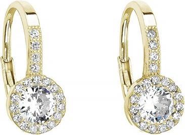 Produktbild Evolution Group Elegant gold-plated earrings with crystals 11202.1
