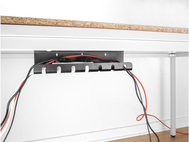 Actual product image Delock Cable holder for under-sink mounting black set of 2