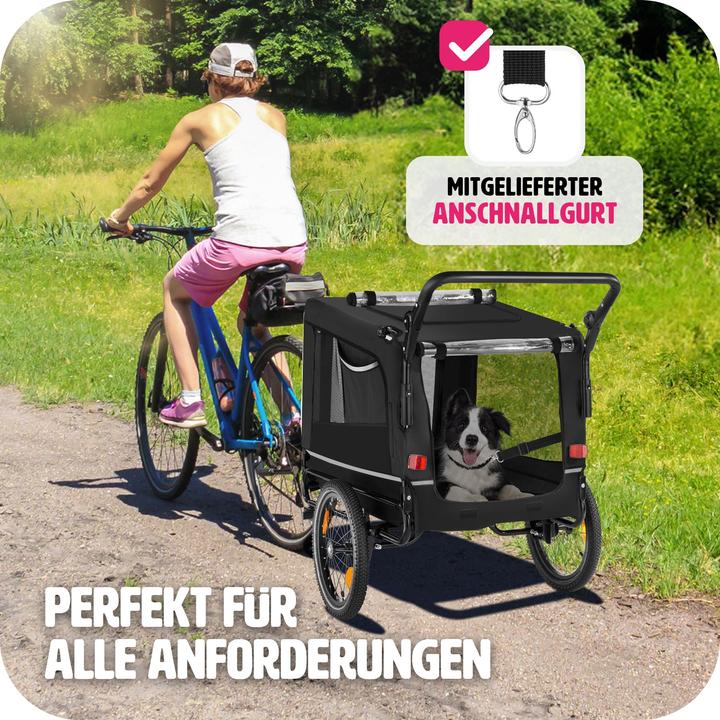 Actual product image tectake Dog Bike Trailer - Multifunctional, Foldable