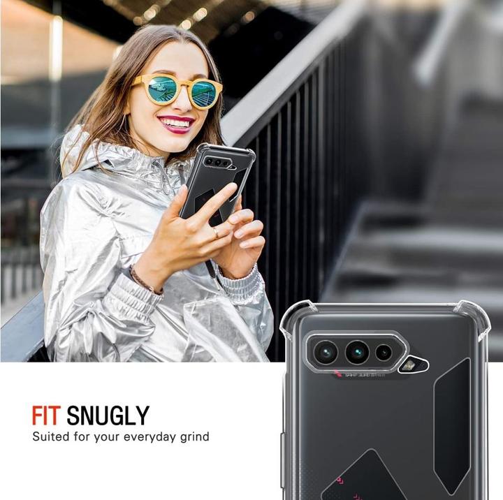 Actual product image Screenguard Asus ROG Phone 5S Case Crystal Soft Airbag Bumper (Asus ROG Phone 5s)