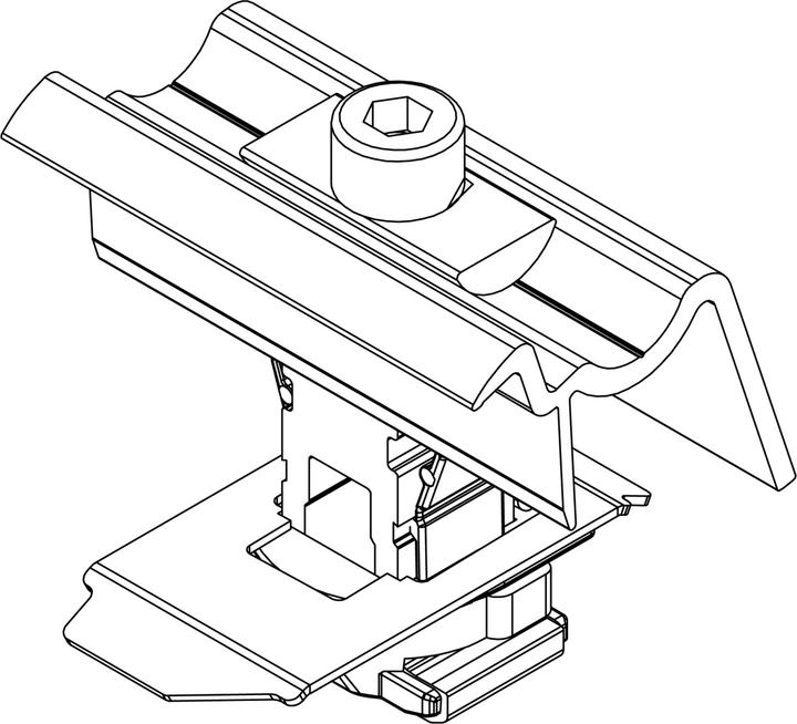 Actual product image K2 Universal end clamp