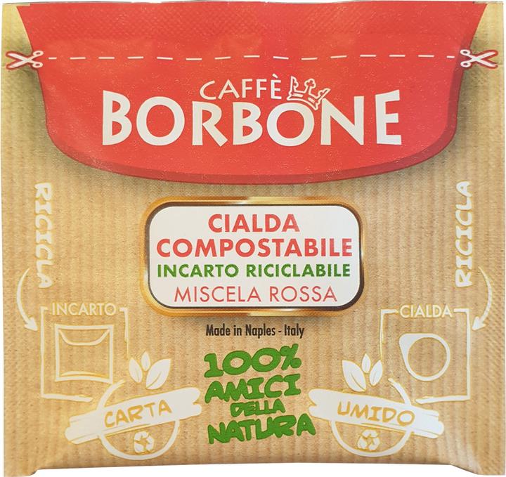 Actual product image Caffè Borbone Coffee pods Rossa Lungo (50 pods) (50 x Port.)