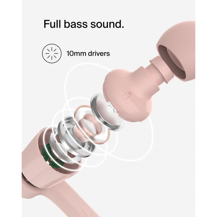Produktbild Belkin Rockstar In Ear Kopfhörer Kabel, USB-C, rosa G3H0002hqPKV2 (NC, Kabelgebunden)