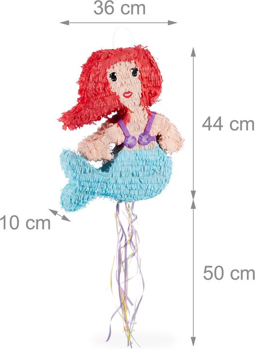 Produktbild Relaxdays Pinata Meerjungfrau