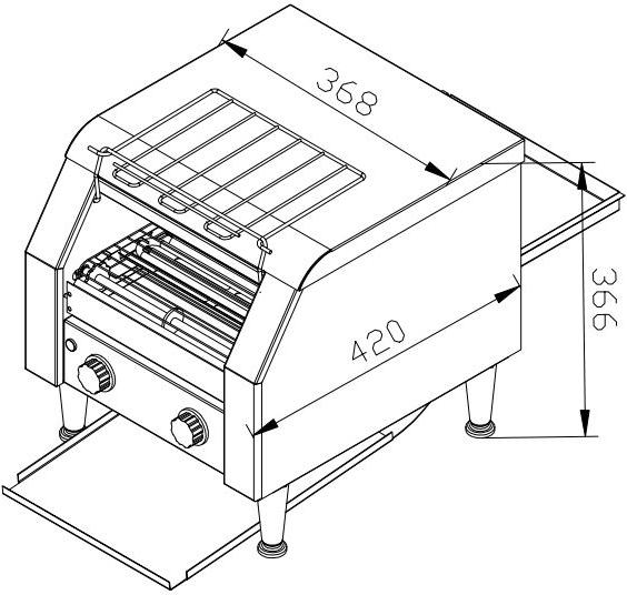 Image du produit Gastro Hero Grille-pain continu
