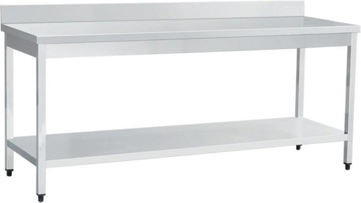 Gastro Hero Stainless steel work table Basic with base and backsplash