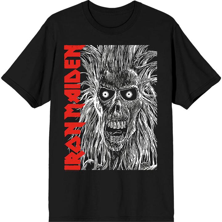 Iron Maiden Eponymous Face Red Logo