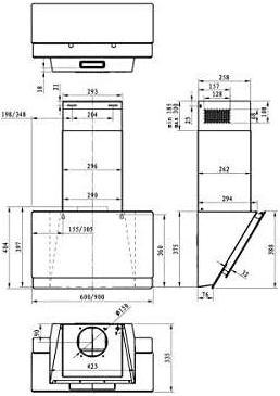 Actual product image Gorenje Hood WHI649EB (Wall hood)