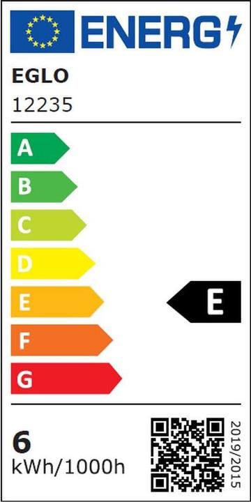 Etichetta energetica EGLO Illuminante (E27, 6 W, 806 lm, 1 x, E)
