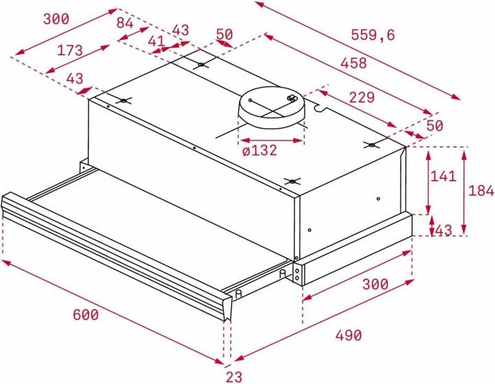 Produktbild Teka Flowing CNL 6415 Plus white telescopic cover (Huttenlüfter)
