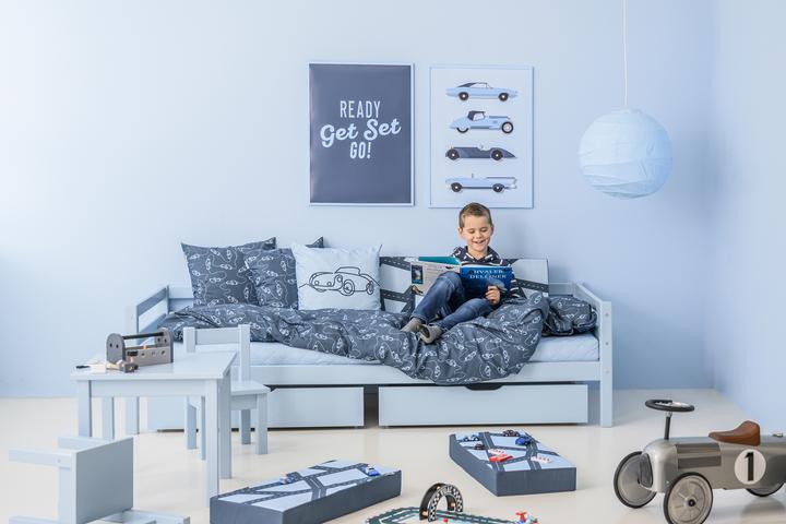 Produktbild Hoppekids CARS Kinderbettwäsche 140x200cm und 63x60cm, ORION BLUE