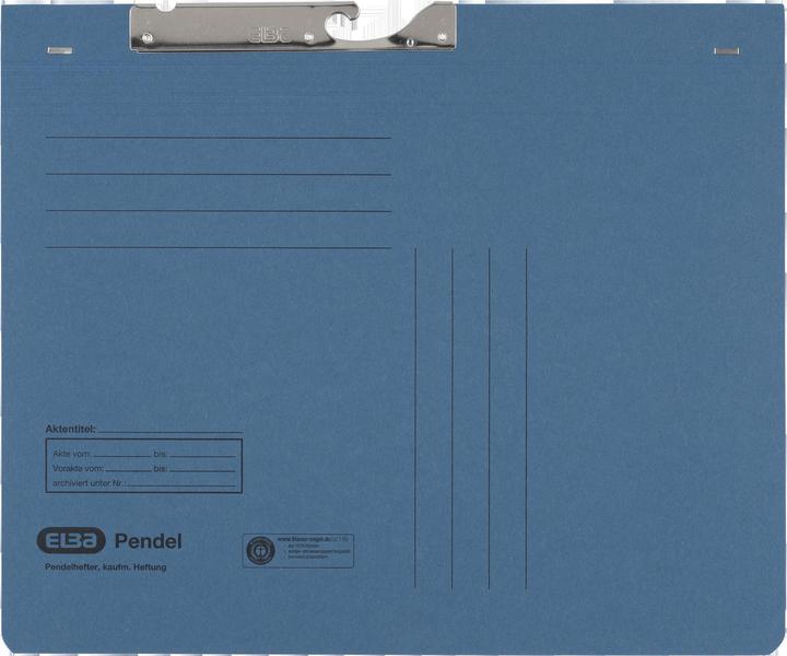 Produktbild Elba Pendelhefter, DIN A4, Manilakarton, 320 g-qm, blau (A4, 1 x)