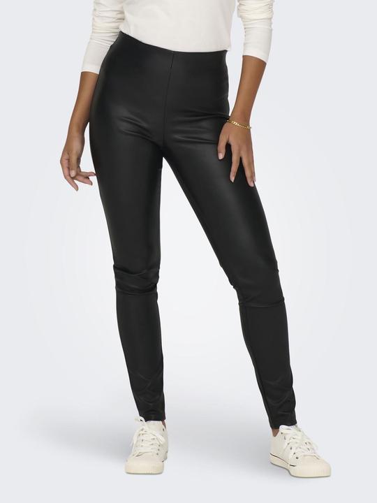 Immagine prodotto JdY Vestibilità aderente Vita alta Polsini aderenti Leggings in similpelle (34)