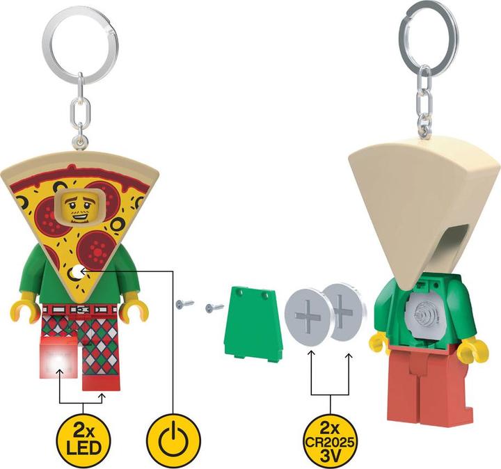Produktbild Euromic LEGO - Keychain w/LED - Pizza (4006036-LGL-KE176H)